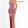 Backless Dresses Primavera Couture 3781 Beaded Prom Dress Short With Overskirt V Neckline Backless