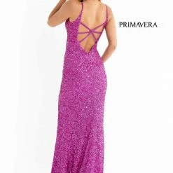 In Stock Primavera Couture 3792 Size 2 Sequin Prom Dress V Neckline Strappy Open Back Side Slit Train Backless Dresses 70 In Stock Primavera Couture 3792 Size 2 Sequin Prom Dress V Neckline Strappy Open Back Side Slit Train Backless Dresses