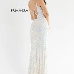 In Stock Primavera Couture 3792 Size 2 Sequin Prom Dress V Neckline Strappy Open Back Side Slit Train Backless Dresses 79 In Stock Primavera Couture 3792 Size 2 Sequin Prom Dress V Neckline Strappy Open Back Side Slit Train Backless Dresses