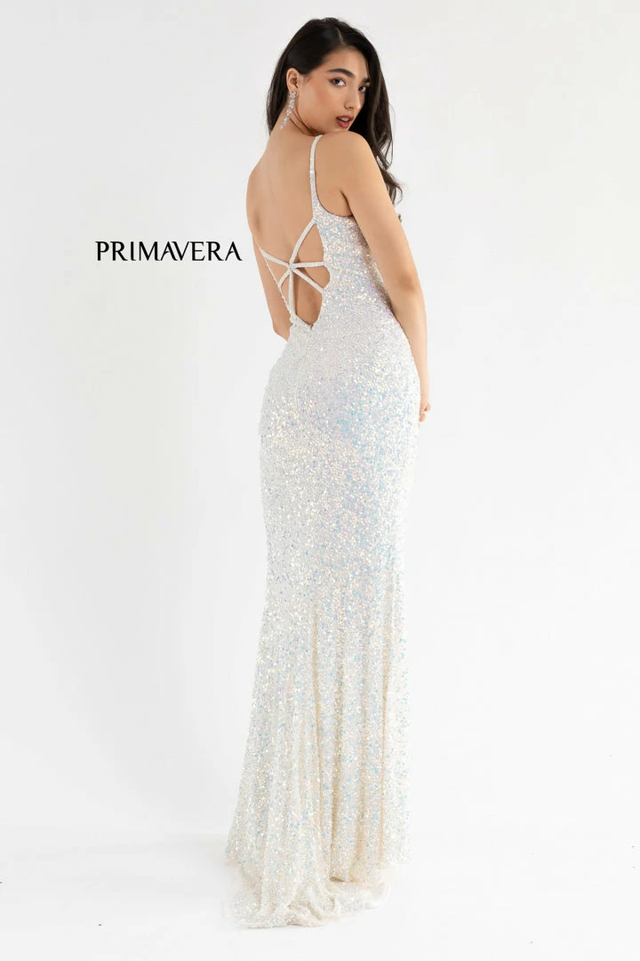 In Stock Primavera Couture 3792 Size 2 Sequin Prom Dress V Neckline Strappy Open Back Side Slit Train Backless Dresses 37 In Stock Primavera Couture 3792 Size 2 Sequin Prom Dress V Neckline Strappy Open Back Side Slit Train Backless Dresses
