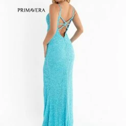 In Stock Primavera Couture 3792 Size 2 Sequin Prom Dress V Neckline Strappy Open Back Side Slit Train Backless Dresses 51 In Stock Primavera Couture 3792 Size 2 Sequin Prom Dress V Neckline Strappy Open Back Side Slit Train Backless Dresses