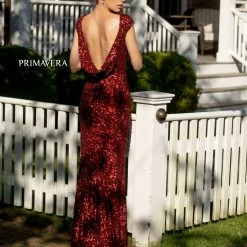 In Stock Primavera Couture 3796 Size 14, 20 Rose Gold Sequined Formal Dress High Neckline Cowl Back Evening Gown 10 In Stock Primavera Couture 3796 Size 14, 20 Rose Gold Sequined Formal Dress High Neckline Cowl Back Evening Gown