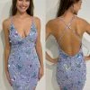 Backless Dresses Primavera Couture 3801 Short 2022 Homecoming Dress Fitted Sequin Beaded Short Cocktail Dress