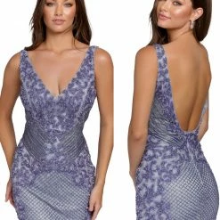 Backless Dresses Primavera Couture 3802 Short 2022 Homecoming Dress Fitted Sequin Beaded Cocktail Dress