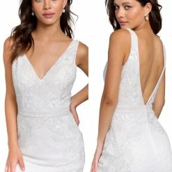 Primavera Couture 3804 Short 2022 Homecoming Dress Fitted Sequin Cocktail Dress Backless Dresses