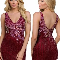 Primavera Couture 3805 Short 2022 Homecoming Dress Fitted Sequin Cocktail Dress