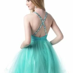 In Stock Envious Couture 3812 Size 6 Short Cocktail Fit Flare Formal Dress Purple