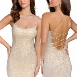 Primavera Couture 3814 Short 2022 Homecoming Dress Fitted Sequin Cocktail Dress