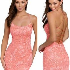 Primavera Couture 3816 Short 2022 Homecoming Dress Fitted Sequin Cocktail Dress