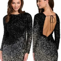 Primavera Couture 3819 Short 2022 Homecoming Dress Fitted Sequin Cocktail Dress Sequin Dresses