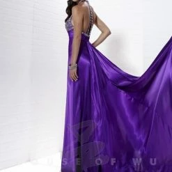 In Stock Tiffany Exclusive 46833 Amethyst Size 14 Prom Dress Pageant Gown Long Satin Ballgown Dresses