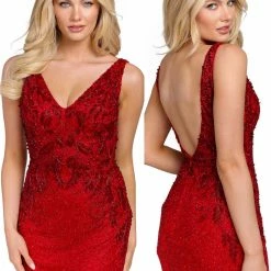 Primavera Couture 3826 Short 2022 Homecoming Dress Fitted Sequin Cocktail Dress