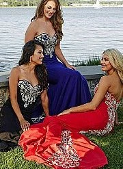 In Stock Mermaid Dresses Jovani 20015 Red Size 2 Mermaid Prom Dress Pageant Gown Train Crystal