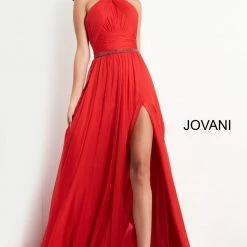 Jovani 3836 Chapel Length Train Long Chiffon Prom Dress Pageant Gown Evening Dress