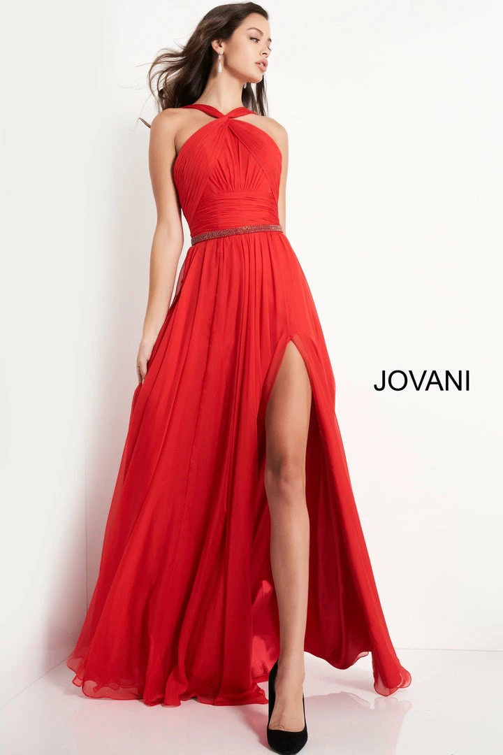 Jovani 3836 Chapel Length Train Long Chiffon Prom Dress Pageant Gown Evening Dress 4 Jovani 3836 Chapel Length Train Long Chiffon Prom Dress Pageant Gown Evening Dress