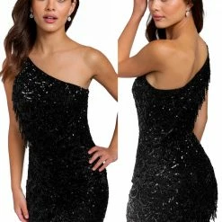 Sequin Dresses Primavera Couture 3836 Short 2022 Homecoming Dress Fitted Sequin Cocktail Dress