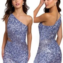 Sequin Dresses Primavera Couture 3836 Short 2022 Homecoming Dress Fitted Sequin Cocktail Dress