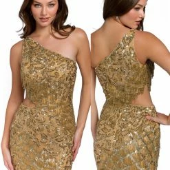 Sequin Dresses Primavera Couture 3836 Short 2022 Homecoming Dress Fitted Sequin Cocktail Dress