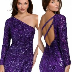 Primavera Couture 3839 Short 2022 Homecoming Dress Fitted Sequin Beaded Short Cocktail Dress