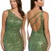 Backless Dresses Primavera Couture 3846 Short 2022 Homecoming Dress Fitted Sequin Beaded Short Cocktail Dress
