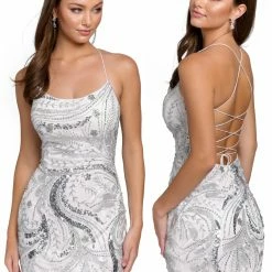 Primavera Couture 3848 Short 2022 Homecoming Dress Fitted Sequin Beaded Short Cocktail Dress