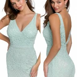 Primavera Couture 3856 Short 2022 Homecoming Dress Fitted Sequin Beaded Short Cocktail Dress