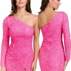 Primavera Couture 3860 Short 2022 Homecoming Dress Fitted Sequin Beaded Short Cocktail Dress Sequin Dresses