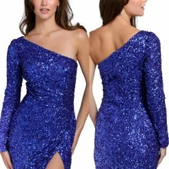 Primavera Couture 3860 Short 2022 Homecoming Dress Fitted Sequin Beaded Short Cocktail Dress Sequin Dresses