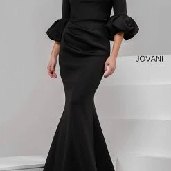 Jovani Red Off The Shoulder Scuba Dress 39739