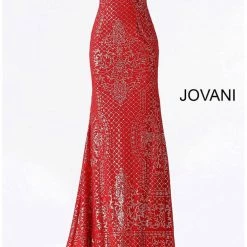 In Stock Jovani JVN60139 Size 6 Red Shimmer Prom Dress Long Glitter Gown Off The Shoulder 20 In Stock Jovani JVN60139 Size 6 Red Shimmer Prom Dress Long Glitter Gown Off The Shoulder