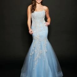 In Stock Mermaid Dresses Nina Canacci 9120 Size 2,6,10 Long Shimmer Lace Mermaid Prom Dress Pageant Gown Backless Corset