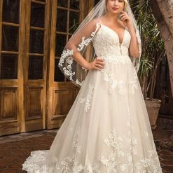 In Stock Casablanca Beloved BL286 Delilah Size 12 Lace A Line Wedding Dress Bridal Gown