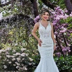 Adagio Bridal W9381 Beaded Lace Mermaid Wedding Dress Bridal Gown 9381 Mermaid Dresses