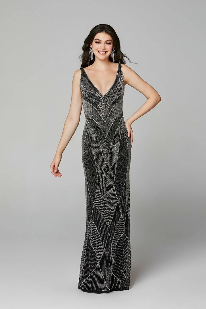 In Stock Primavera Couture 3629 Long Fitted Beaded Formal Prom Dress Backless Gown Size 8 14 In Stock Primavera Couture 3629 Long Fitted Beaded Formal Prom Dress Backless Gown Size 8