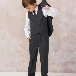 Glass Slipper Formals Boy's 5 Piece SLIM FIT Tuxedo Set - Choose Your Color & Size 4016 14 Glass Slipper Formals Boy's 5 Piece SLIM FIT Tuxedo Set - Choose Your Color & Size 4016