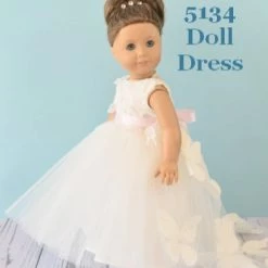 Rosebuds 5134 Doll Dress Matches Rosebuds Flower Girl Dress 5134