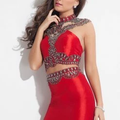 In Stock CLEARANCE Rachel Allan 4076 Red Size 6 Homecoming Cocktail Dress Prom