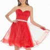 In Stock Ashley Lauren 4077 Size 2 Short Strapless Cocktail Dress Formal Fit & Flare