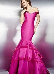 Mermaid Dresses Jovani 31100 Off The Shoulder Mermaid Prom Dress Ruffle Skirt Pageant Gown