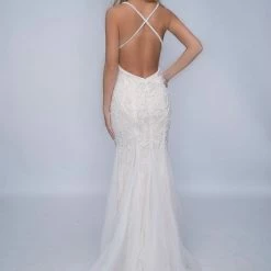 In Stock Nina Canacci 4181 Size 12 Beaded V Neck Lace Mermaid Wedding Dress Mermaid Bridal Gown 5 In Stock Nina Canacci 4181 Size 12 Beaded V Neck Lace Mermaid Wedding Dress Mermaid Bridal Gown