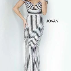 Discontinued Jovani 4217 Long Fitted Off The Shoulder Sequin Prom Dress Evening Gown Long Sleeve Dresses