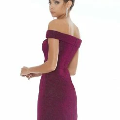 In Stock Ashley Lauren 4240 Size 6 Emerald Cocktail Dress Off The Shoulder Fitted Glitter Short Dress