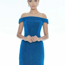 In Stock Ashley Lauren 4240 Size 6 Emerald Cocktail Dress Off The Shoulder Fitted Glitter Short Dress