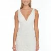In Stock Ashley Lauren 4251 Size 4 Short Beaded V Neck Cocktail Dress Sequin Reception Gown