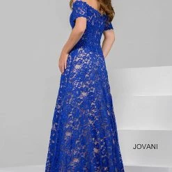 Jovani 42828 Off The Shoulder Lace Prom Dress Ballgown Dresses