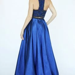 In Stock Ballgown Dresses Jolene Collection 19000 Navy Size 14 Prom Dress Pageant Gown A Line Beaded Formal
