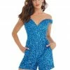 Ashleylauren Jumpsuits & Rompers Ashley Lauren 4393 Short Sequin Off The Shoulder Formal Romper Prom Pageant 2 Ashleylauren Jumpsuits & Rompers Ashley Lauren 4393 Short Sequin Off The Shoulder Formal Romper Prom Pageant