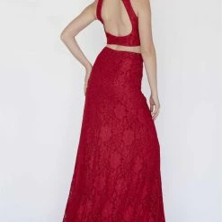 In Stock Jolene 18091 Size 8 Red Lace Two Piece Prom Dress Formal Evening Gown Backless Backless Dresses 7 In Stock Jolene 18091 Size 8 Red Lace Two Piece Prom Dress Formal Evening Gown Backless Backless Dresses