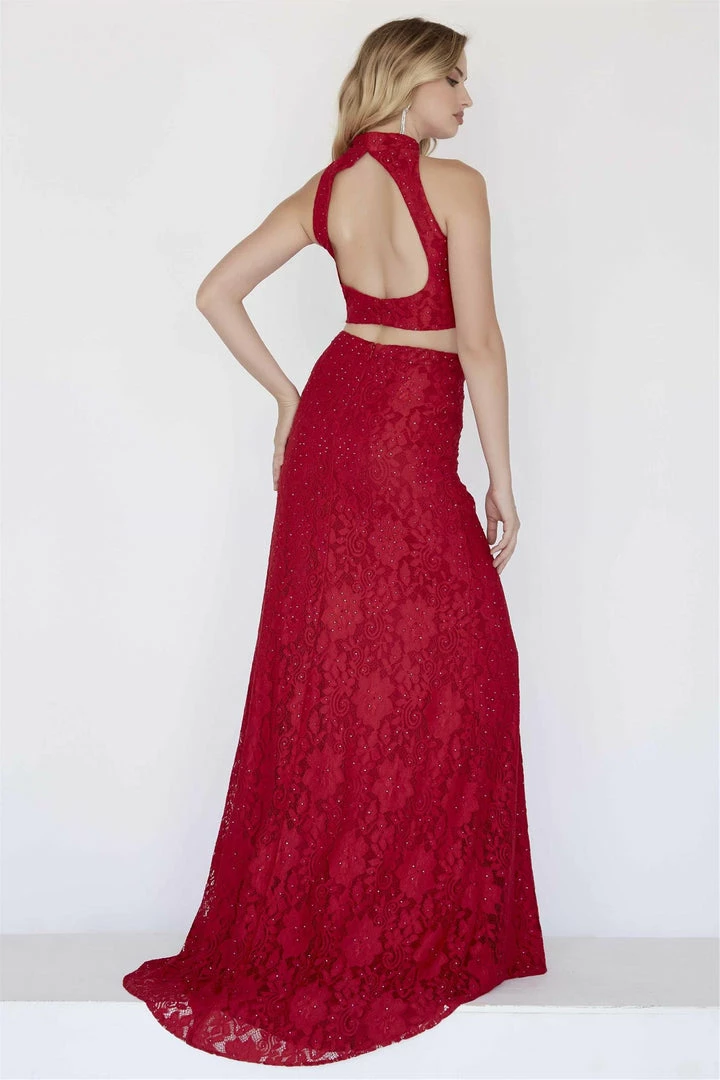 In Stock Jolene 18091 Size 8 Red Lace Two Piece Prom Dress Formal Evening Gown Backless Backless Dresses 5 In Stock Jolene 18091 Size 8 Red Lace Two Piece Prom Dress Formal Evening Gown Backless Backless Dresses