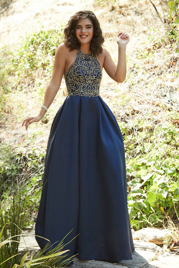 In Stock Jolene 18052 Size 4 Long A Line High Neck Dress Prom Dress Pageant Gown 3 In Stock Jolene 18052 Size 4 Long A Line High Neck Dress Prom Dress Pageant Gown